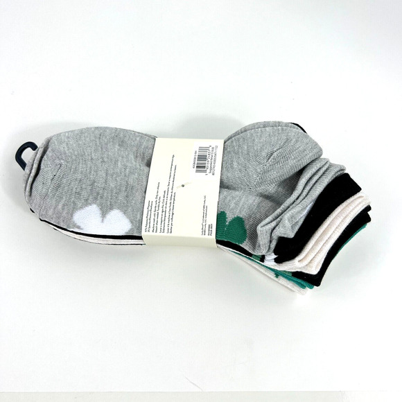 Lucky Brand Women’s Everyday Comfort Active Logo Socks 6 Pair Quarter Crew Green - Picture 7 of 16